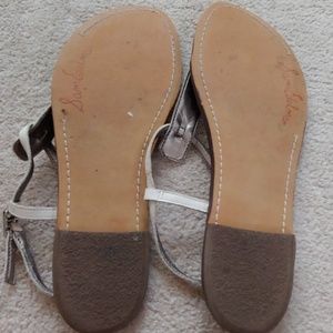 Sam Edelman Shoes - Sam Edelman White Leather Gigi Sandals - Like New Sam Edelman Shoes - Sam Edelman White Leather Gigi Sandals - Like New